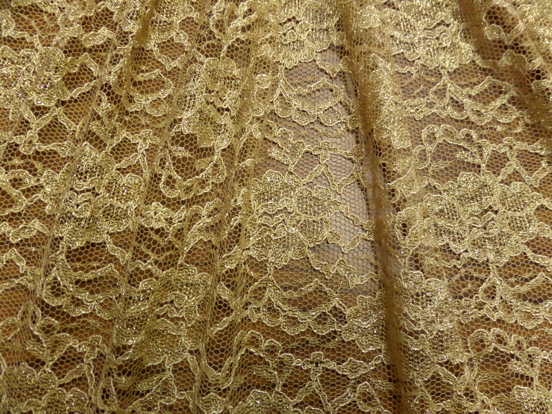 12.Gold Metallic Lace